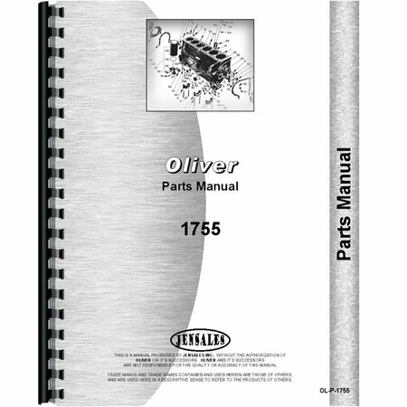 AFTERMARKET New Oliver 1755 Tractor Parts Manual RAP80535